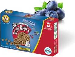 Benny Bullys Mini Chops Smart Pack Beef Liver Plus Blueberry Freeze-Dried Dog Treats, 18-g box