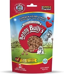 Benny Bullys Chicken Heart Raw Freeze-Dried Cat Treats, 20-g bag