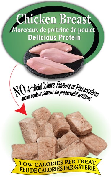 Show full view: Benny Bullys Chicken Breast Freeze-Dried Dog Treats, 60-g bag slide 6 of 6