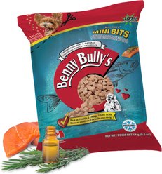 Benny Bullys Pillow Pack Mini Bits Salmon & Rosemary Extract Freeze-Dried Dog Treats, 14-g bag
