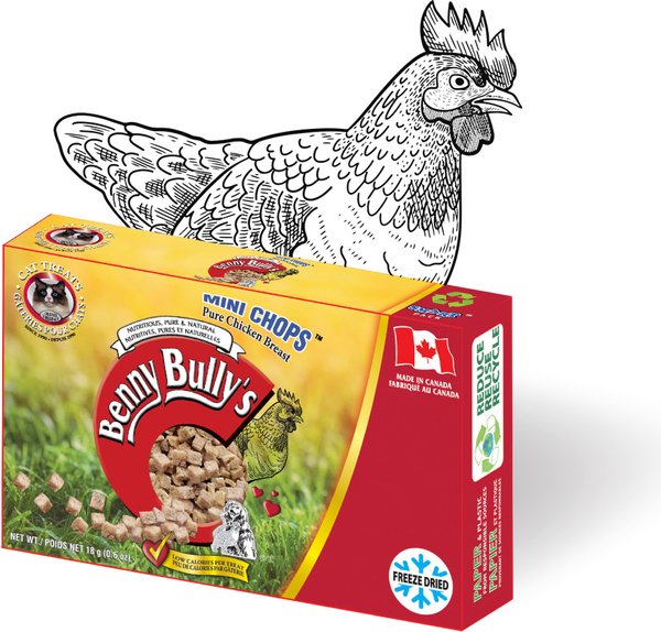 Show full view: Benny Bullys Mini Chop Smart Pack Variety Pack Cat Treats, 108-g bag slide 6 of 7