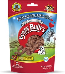 Benny Bullys Chicken Whole Heart Raw Freeze-Dried Dog Treats, 60-g bag