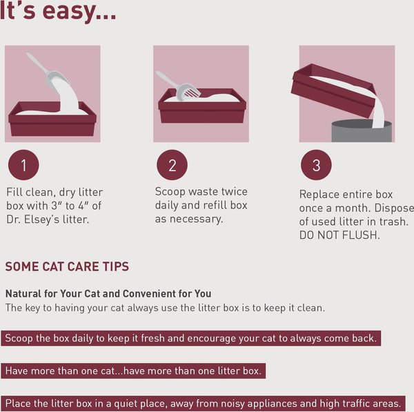 Show full view: Dr. Elsey's Classic Unscented Clumping Clay Cat Litter, 18.14-kg bag slide 4 of 6