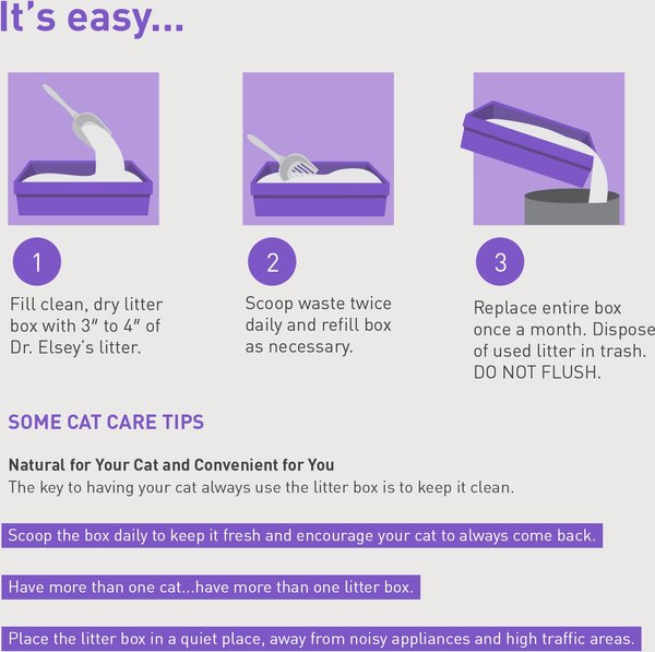 Show full view: Dr. Elsey's Clean Tracks Clumping Clay Cat Litter, 18.14-kg bag slide 4 of 6