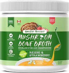 Charmy Mushroom Bone Broth Reishi & Strawberry Dog & Cat Food Topper, 140-g bottle