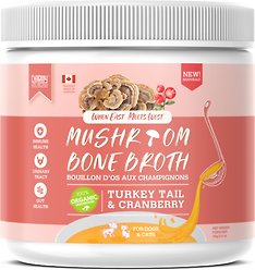 Charmy Mushroom Bone Broth Turkey Tail & Cranberry Dog & Cat Food Topper, 140-g bottle