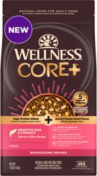Wellness CORE+ Sensitive Skin & Stomach Natural Adult Salmon & Rice Recipe Dry Dog Food, 1.81-kg bag
