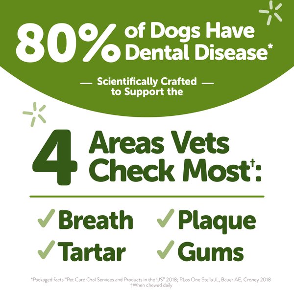 Show full view: WHIMZEES by Wellness Freshzees Fresh Breath Medium Breed Natural Dental Dog Treats, 14 Count slide 3 of 10