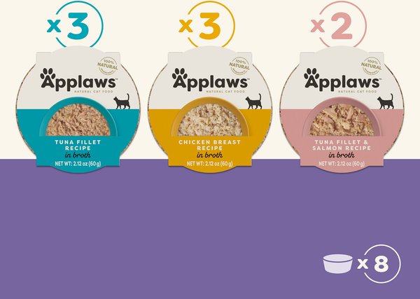 Show full view: Applaws Variety Pack Wet Cat Food, 2.12-oz, case of 8 slide 7 of 8