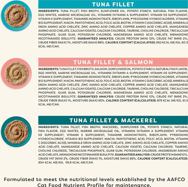 Show full view: Applaws Vitality Fish Pate Selection Grain-Free Wet Cat Food, 5.5-oz can, case of 12 slide 3 of 9