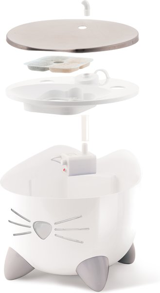 Show full view: Catit PIXI Stainless Steel Top Cat Fountain, 2.5-L slide 4 of 10