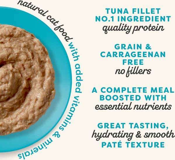 Show full view: Applaws Vitality Tuna Fillet Recipe Pate Grain-Free Wet Cat Food, 5.5-oz can, case of 24 slide 4 of 9