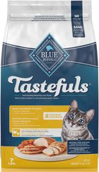Blue Buffalo Tastefuls Adult Multi-Protein Chicken & Turkey Recipe Dry Cat Food, 3.17-kg bag