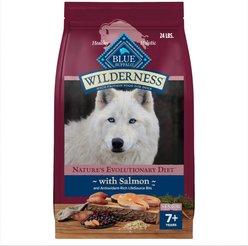 Blue Buffalo Wilderness Senior Salmon Recipe Dry Dog Food, 10.88-kg bag