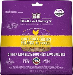 Stella & Chewy's Chick Chick Chicken Dinner Morsels Freeze-Dried Raw Cat Food, 8-oz bag