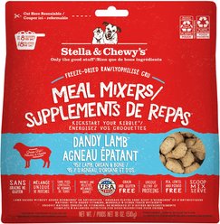 Stella & Chewy's Dandy Lamb Meal Mixers Freeze-Dried Raw Dog Food Topper, 18-oz bag
