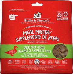 Stella & Chewy's Duck Duck Goose Meal Mixers Freeze-Dried Raw Dog Food Topper, 3.5-oz bag