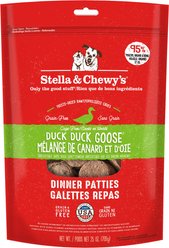 Stella & Chewy's Duck Duck Goose Dinner Patties Freeze-Dried Raw Dog Food, 25-oz bag