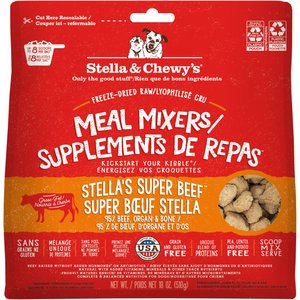 Stella & Chewy's Freeze-Dried Raw Surf & Turf Meal Mixer Grain-Free Protein Rich Recipe Dog Food Topper