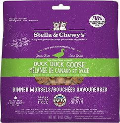 Stella & Chewy's Duck Duck Goose Dinner Morsels Freeze-Dried Raw Cat Food, 8-oz bag