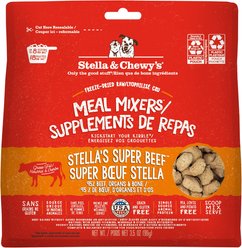 Stella & Chewy's Stella's Super Beef Meal Mixers Freeze-Dried Raw Dog Food Topper, 3.5-oz bag