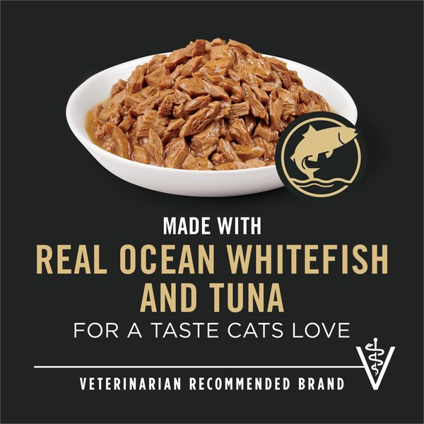 Show full view: Purina Pro Plan Indoor Balance Ocean Whitefish Entree Wet Cat Food, 85-g can, case of 24 slide 7 of 9