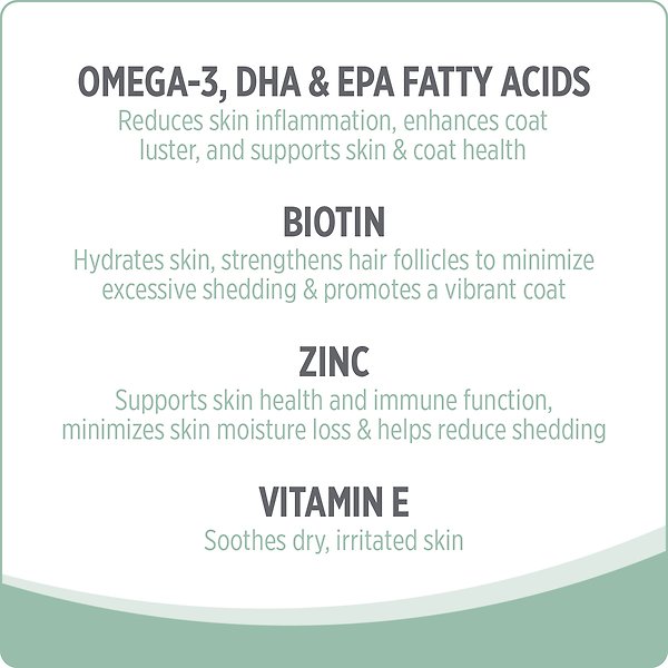 Show full view: Nutrience Care Skin & Coat Dog Supplement, 100 count slide 6 of 7