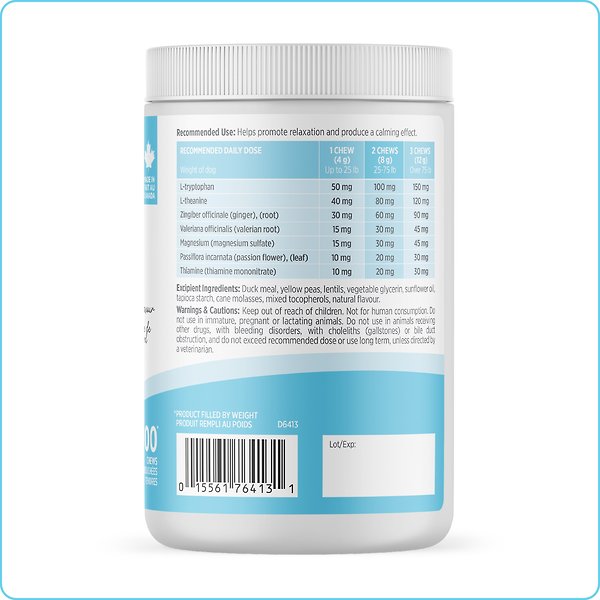 Show full view: Nutrience Care Calming Dog Supplement, 100 count slide 3 of 7
