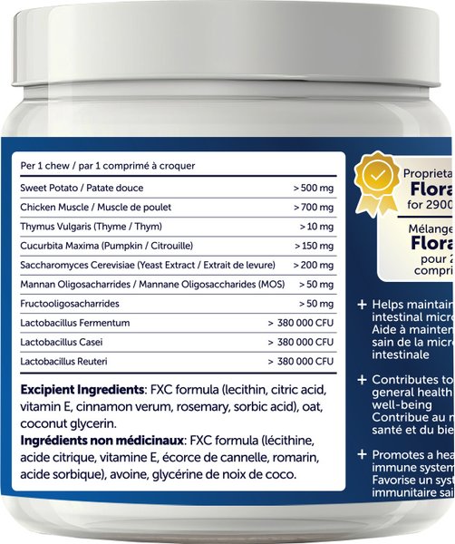 Show full view: Cymbia Flora+ Digestive Health Dog Supplement, 90 count slide 3 of 6