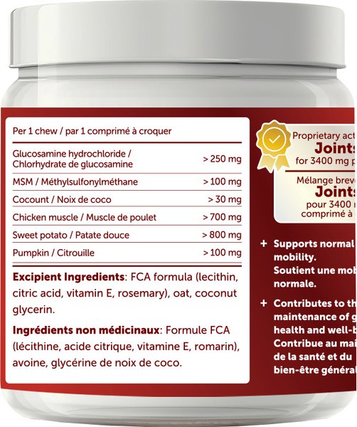 Show full view: Cymbia Flexitude+ Joint Support Dog Supplement, 90 count slide 4 of 6