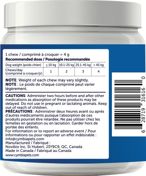 Show full view: Cymbia Flora+ Digestive Health Dog Supplement, 90 count slide 4 of 6