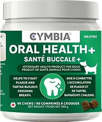 Cymbia Oral Health+ Dental Chew Dog Supplement, 90 count