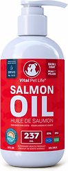 Vital Pet Life Salmon Oil Skin & Coat Health Liquid Cat & Dog Supplement, 237-ml bottle