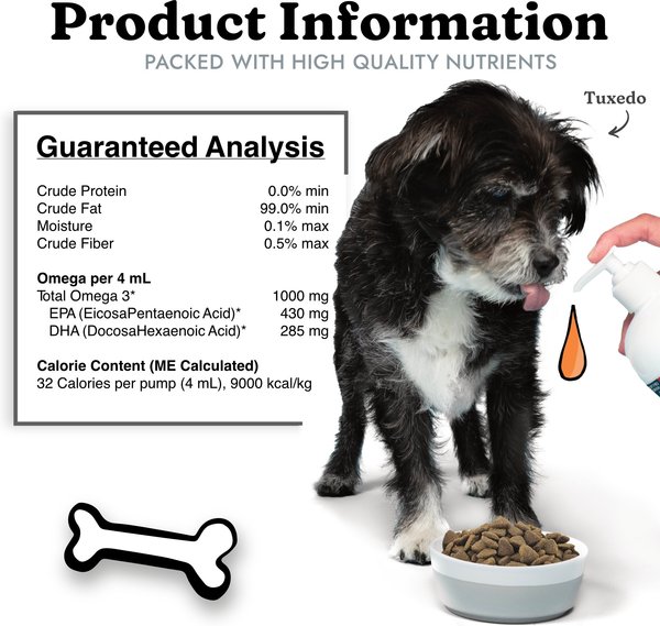 Show full view: Vital Pet Life Fish Oil Skin & Coat Health Liquid Cat & Dog Supplement, 1.89-L bottle slide 6 of 8