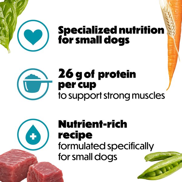 Show full view: Purina Beneful IncrediBites for Small Dogs with Real Beef Dry Dog Food, 1.6-kg bag slide 8 of 17