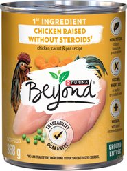 Purina Beyond Chicken, Carrot & Pea Recipe Ground Entree Wet Dog Food, 368-g can, case of 12