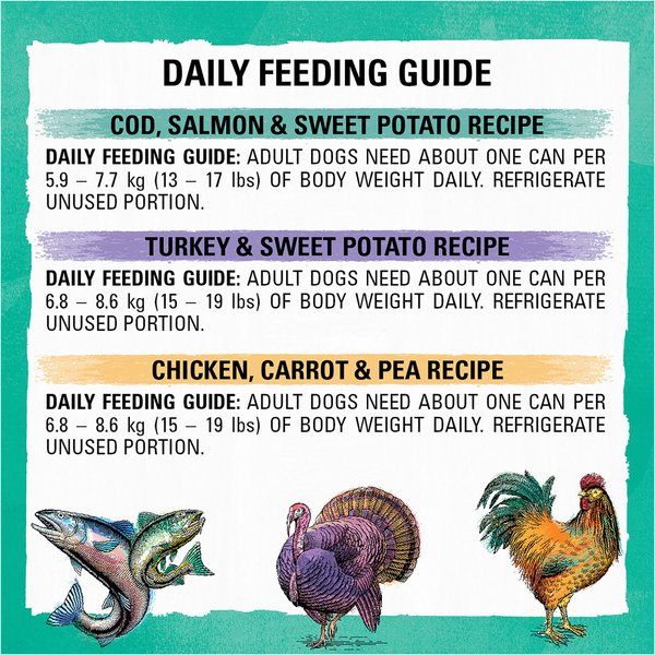 Show full view: Purina Beyond Grain-Free Ground Entree Variety Pack Alaskan Cod, Salmon, Chicken & Turkey Wet Dog Food, 368-g can, case of 6 slide 9 of 9