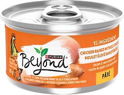 Purina Beyond Pate Grain-Free Chicken & Sweet Potato Recipe Wet Cat Food, 85-g can, case of 12