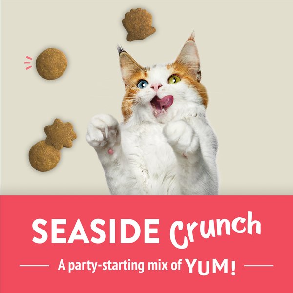 Show full view: Friskies Party Mix Naturals Seaside Crunch with Real Fish Cat Treats, 454-g pouch slide 14 of 16