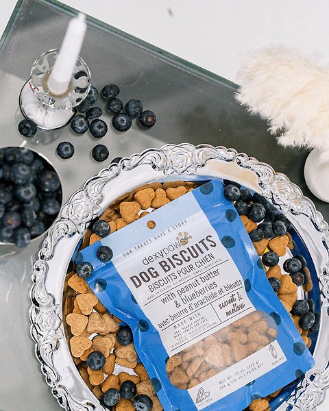 Show full view: Dexypaws Peanut Butter & Blueberries Crunchy Dog Treats, 12-oz bag slide 4 of 6
