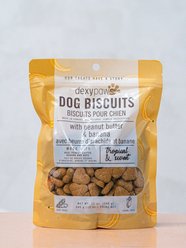 Dexypaws Banana Oat & Peanut Butter Crunchy Dog Treats, 12-oz bag