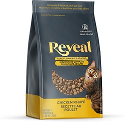 Reveal Natural Complete & Balanced Grain-Free Chicken Recipe Dry Cat Food, 1.36-kg bag