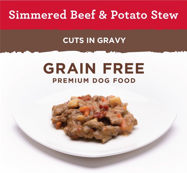 Show full view: Nutro Natural Choice Cuts in Gravy Simmered Beef & Potato Stew Adult Wet Dog Food, 100-g tray, case of 24 slide 3 of 7