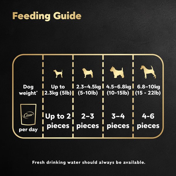 Show full view: Cesar Bakies New York Strip Small Dog Treats, 550-g pouch slide 5 of 6