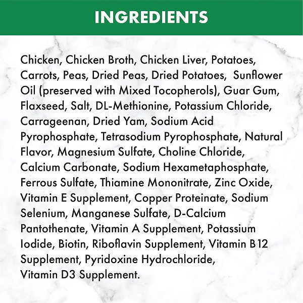 Show full view: Nutro Natural Choice Premium Loaf Chicken, Potato, Carrot & Pea Recipe Adult Wet Dog Food, 355-g can, case of 12 slide 4 of 4