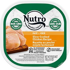 Nutro Natural Choice Pate Slow Cooked Chicken Recipe Adult Wet Dog Food, 100-g tray, case of 24