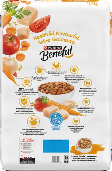 Show full view: Purina Beneful Originals with Real Chicken Dry Dog Food, 12.7-kg bag slide 4 of 16