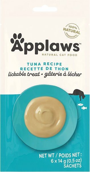 Show full view: Applaws Tuna Puree Lickable Cat Treat, 0.5-oz pouch, case of 60 slide 4 of 8