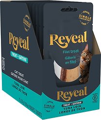 Reveal Natural Grain-Free Whole Tuna Loin Chewy Cat Treats, 12 count