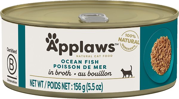 Show full view: Applaws Ocean Fish Canned Cat Food, 5.5-oz can, case of 24 slide 3 of 10